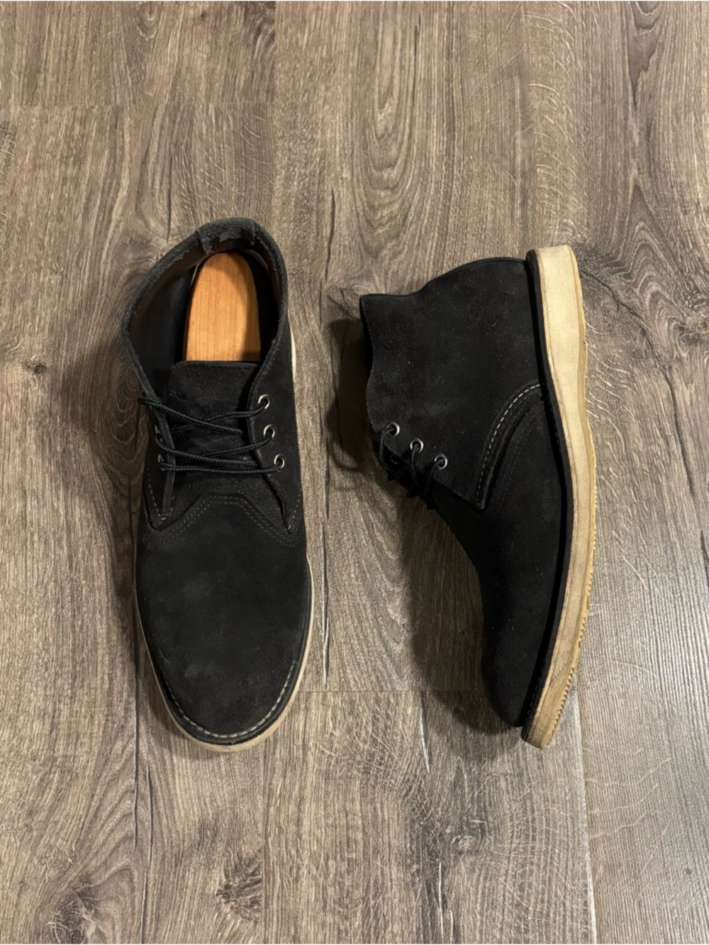Red Wing Heritage 3147 Leather Boots Chukka Black USA 9.5D